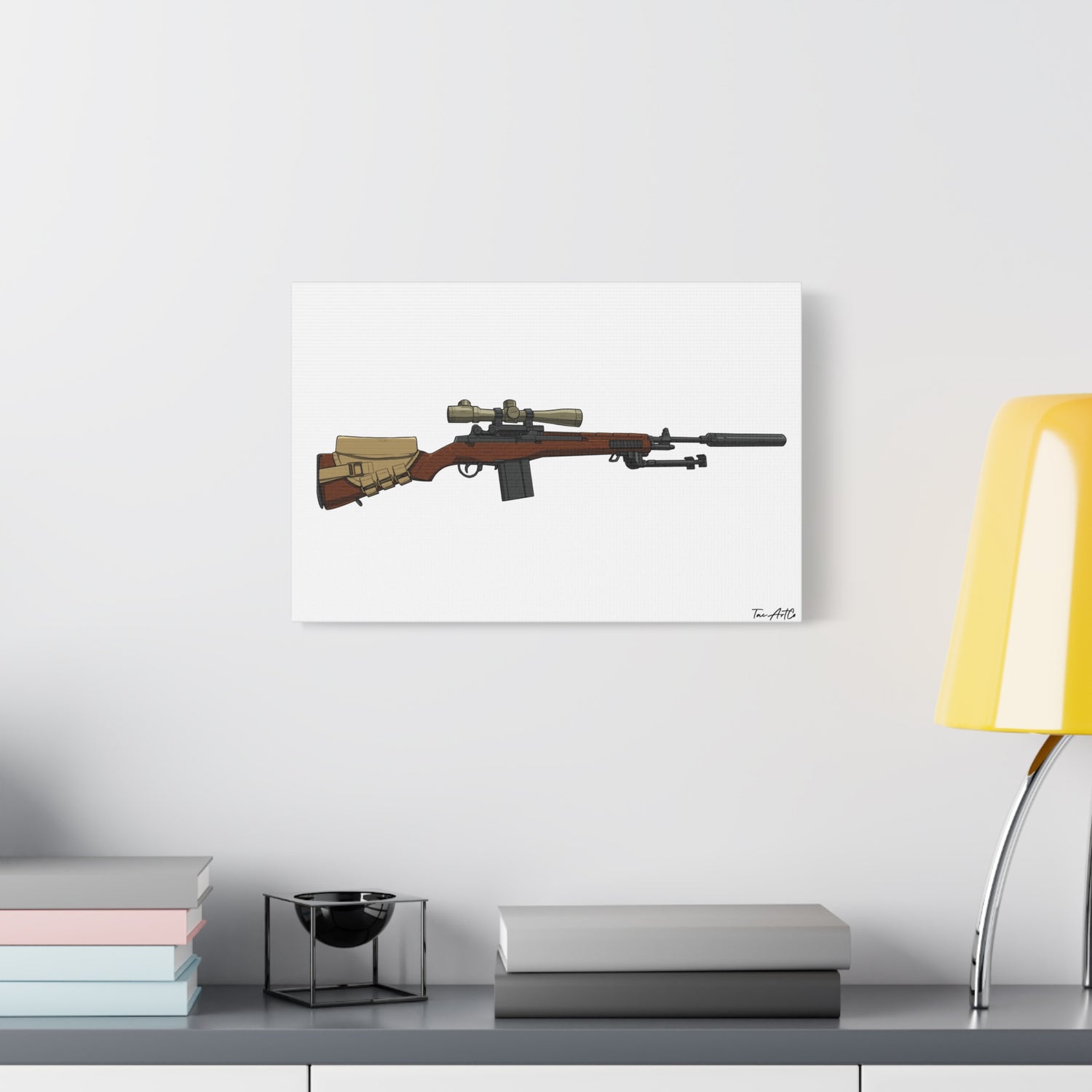 Classic M14 Rifle – Canvas Print