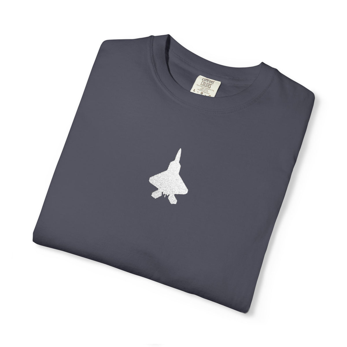 F22 Top View Silhouette – Embroidered Tee