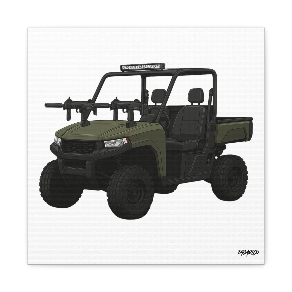 UTV Technical - Canvas Print (White Background)