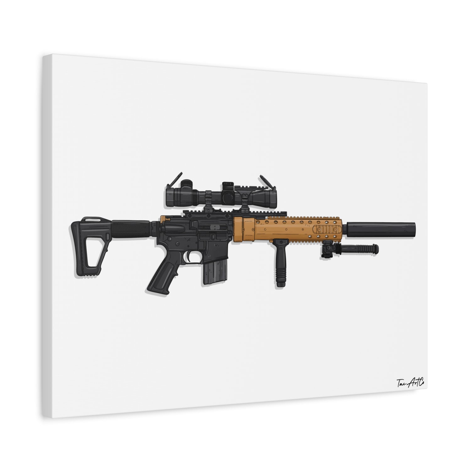 MK12 Mod H – Recce Rifle Canvas Print