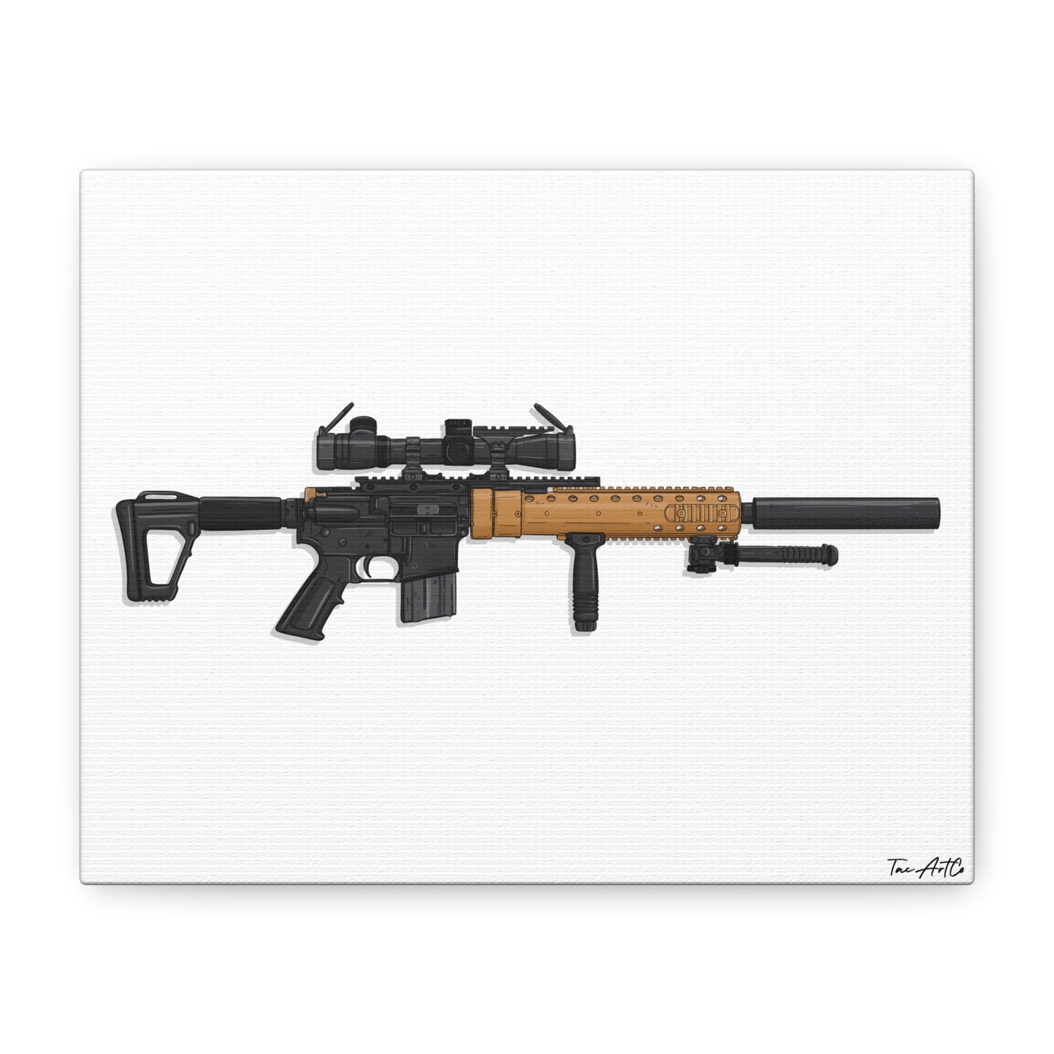 MK12 Mod H – Recce Rifle Canvas Print