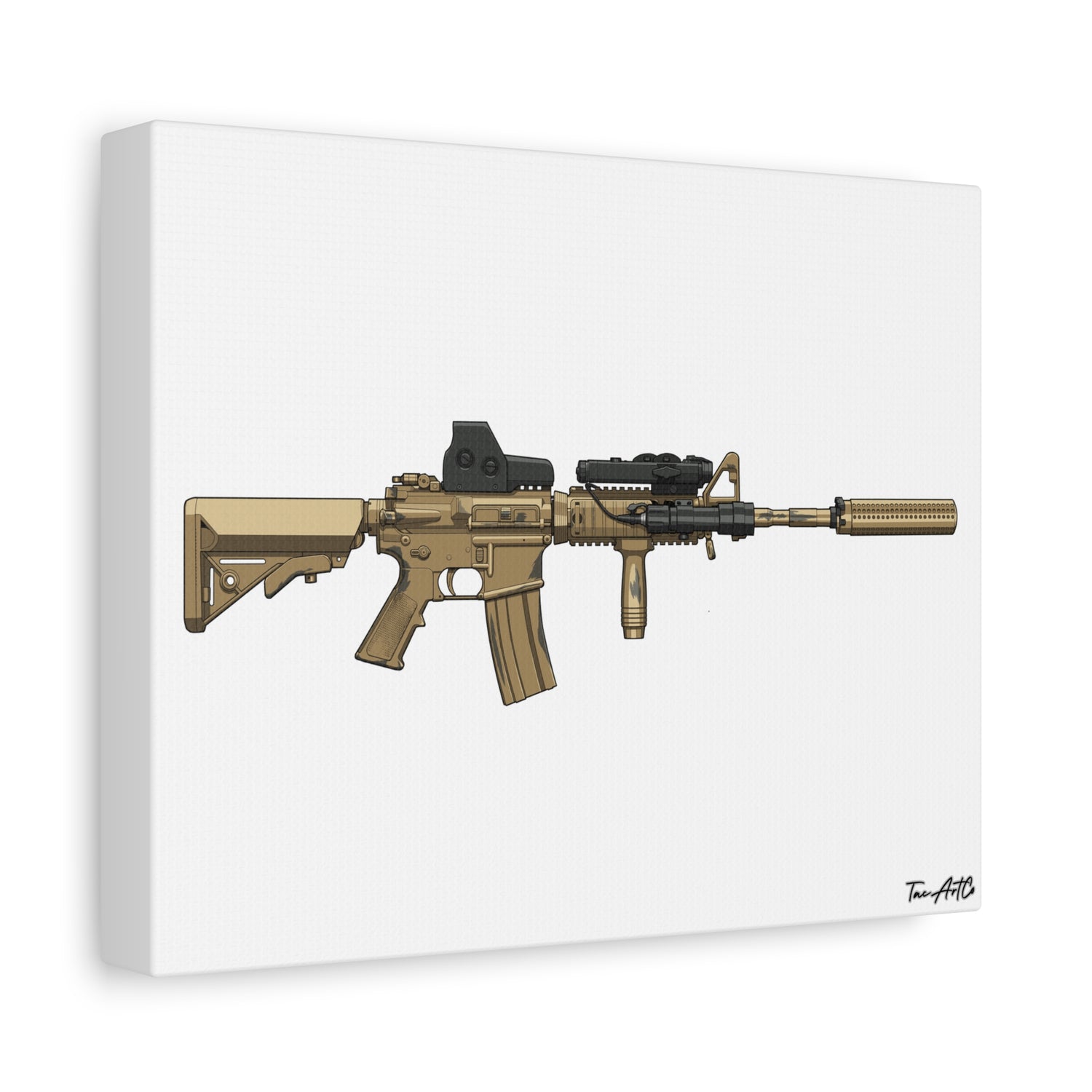 M4A1 Block I (Mod1) - Canvas Print