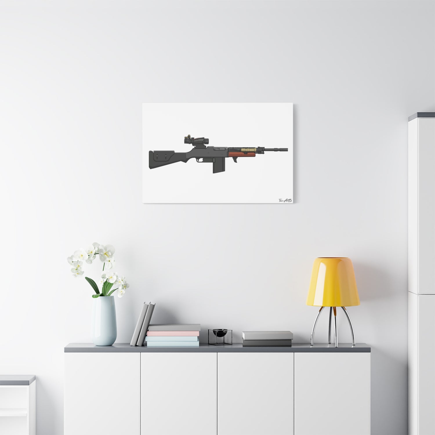 Modern War Boomer – Tactical BAR Canvas Print