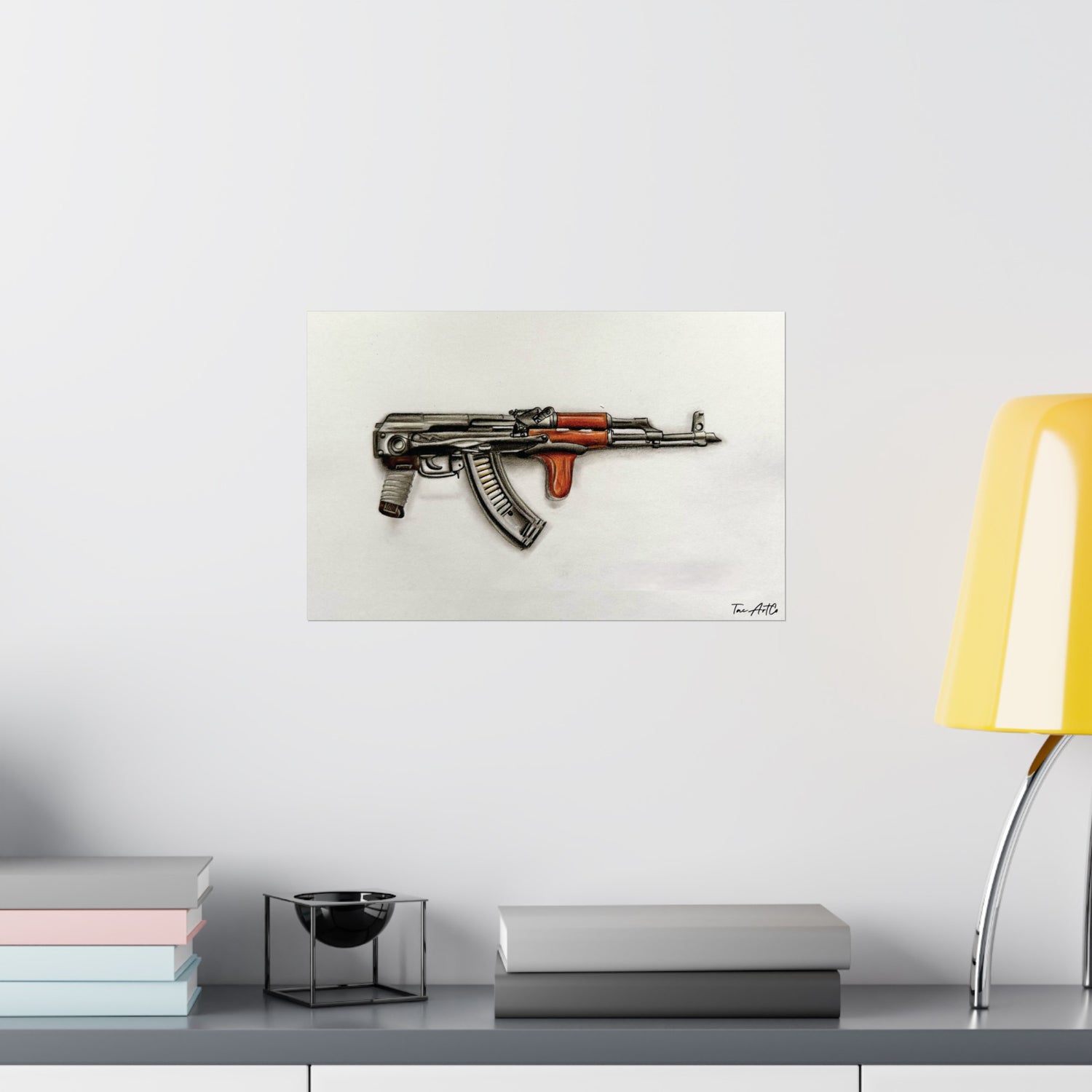 AK Under Folder W/Dong Sketch - Matte Poster