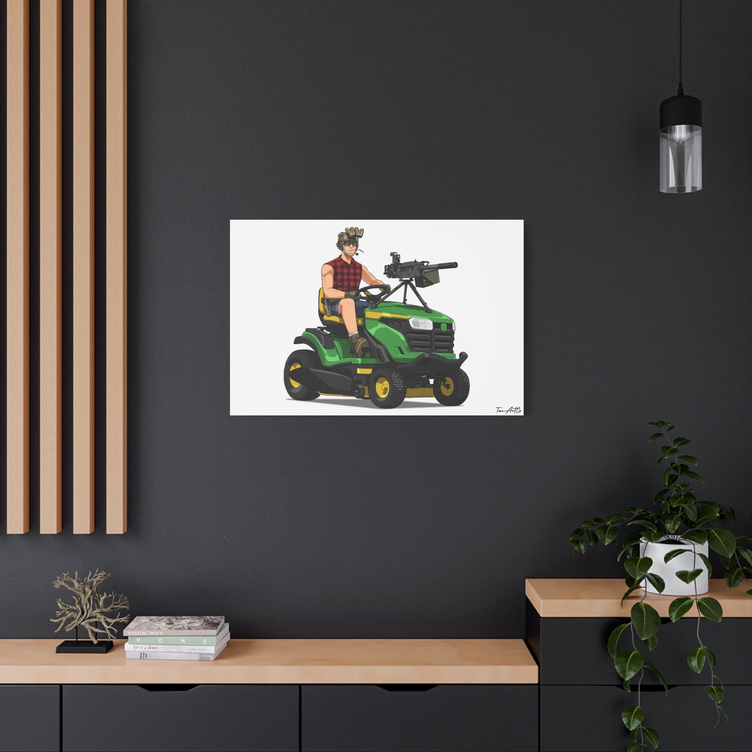 Freedom Cuts – Tactical Lawn Mower Canvas Print