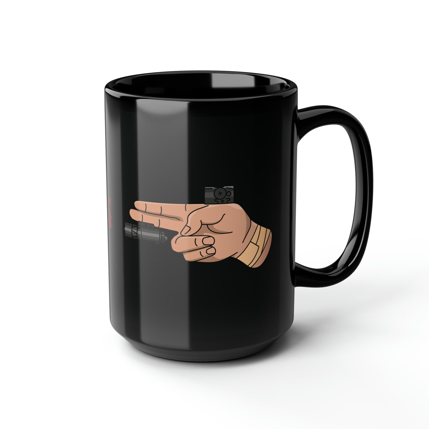 TacArt Life & Death Finger Gun v1 - 15oz Mug