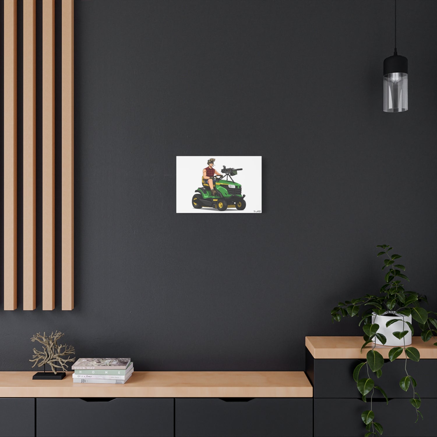 Freedom Cuts – Tactical Lawn Mower Canvas Print
