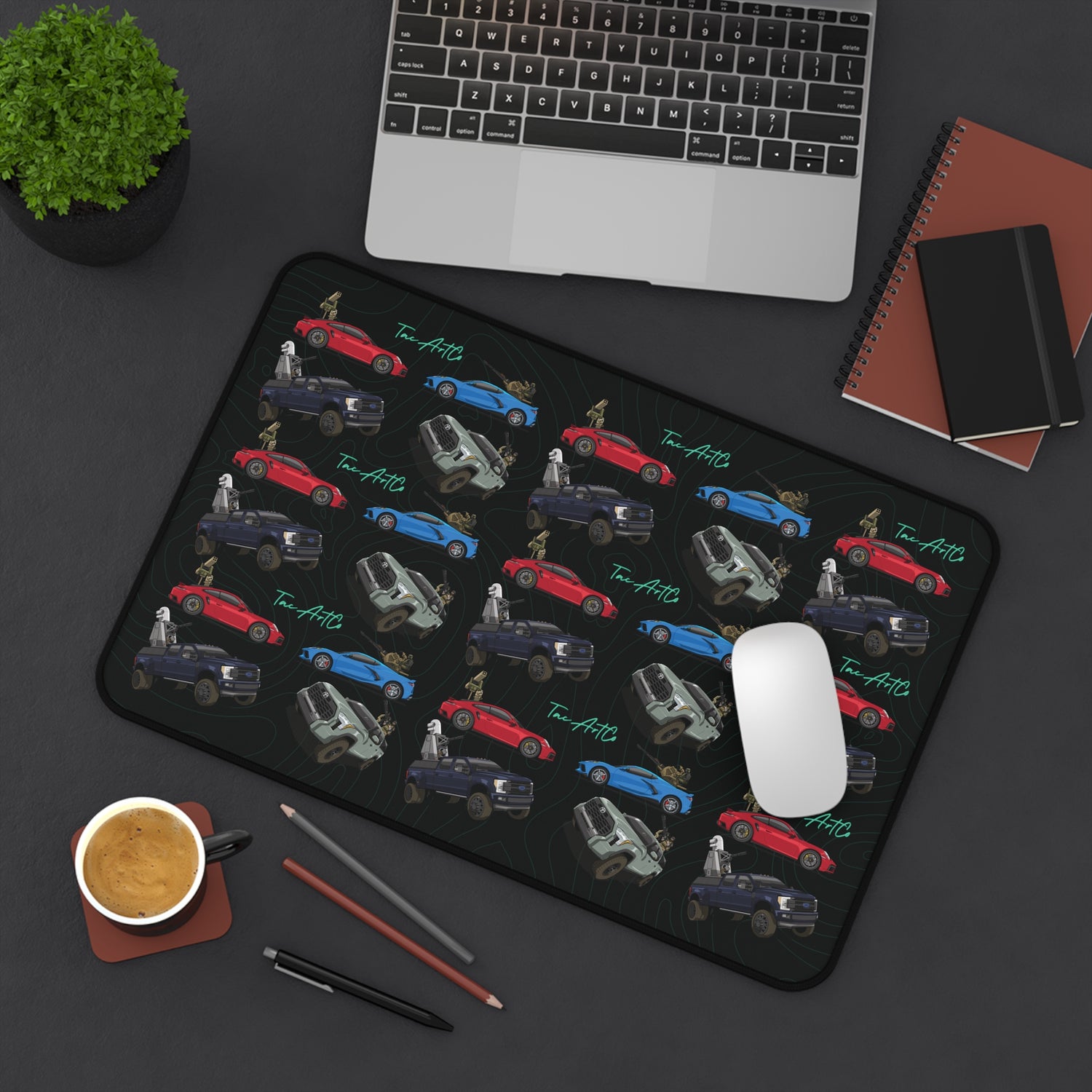 Technical Pattern - Desk Mat