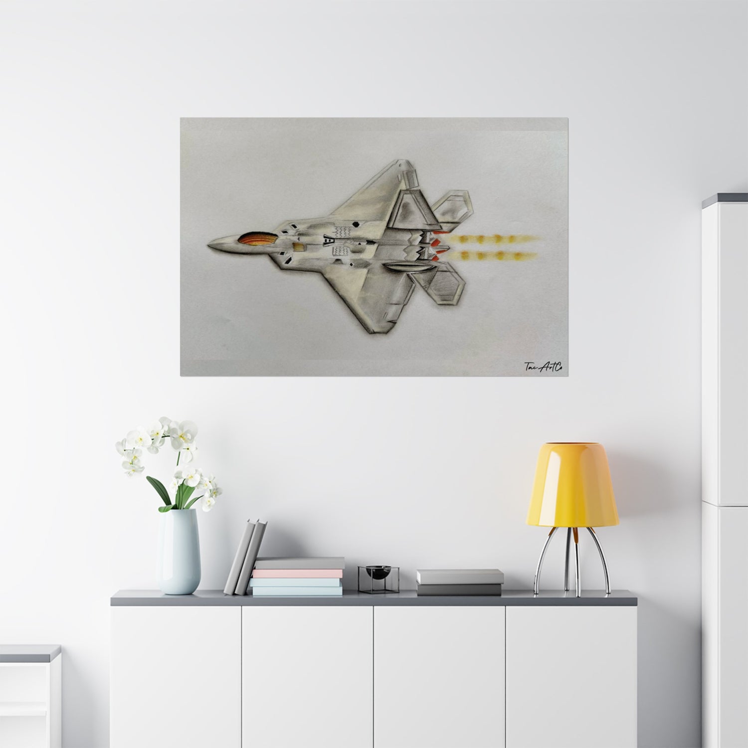 F22 Raptor Sketch - Matte Poster