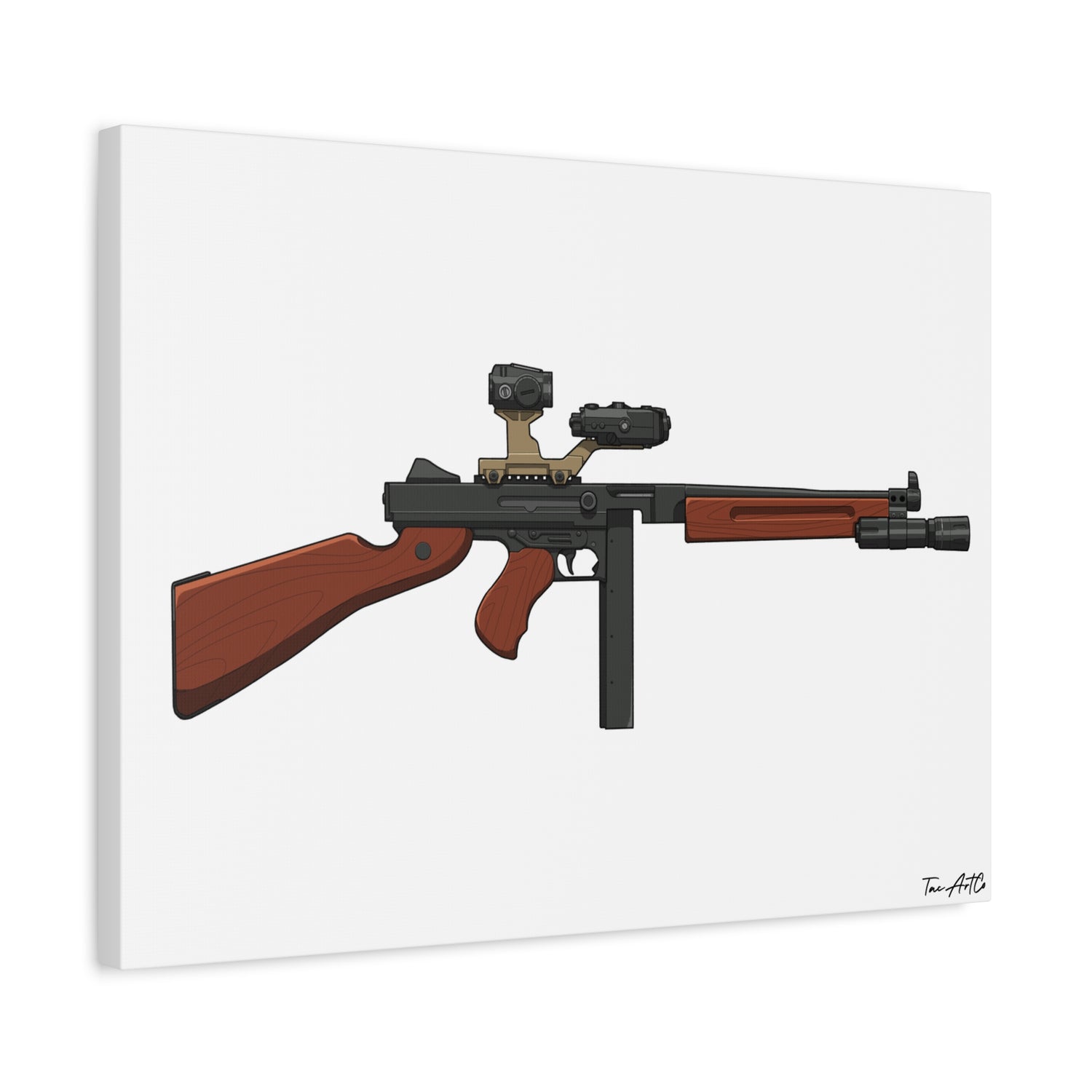 Tacticool Tommy – Modern Thompson Canvas Print