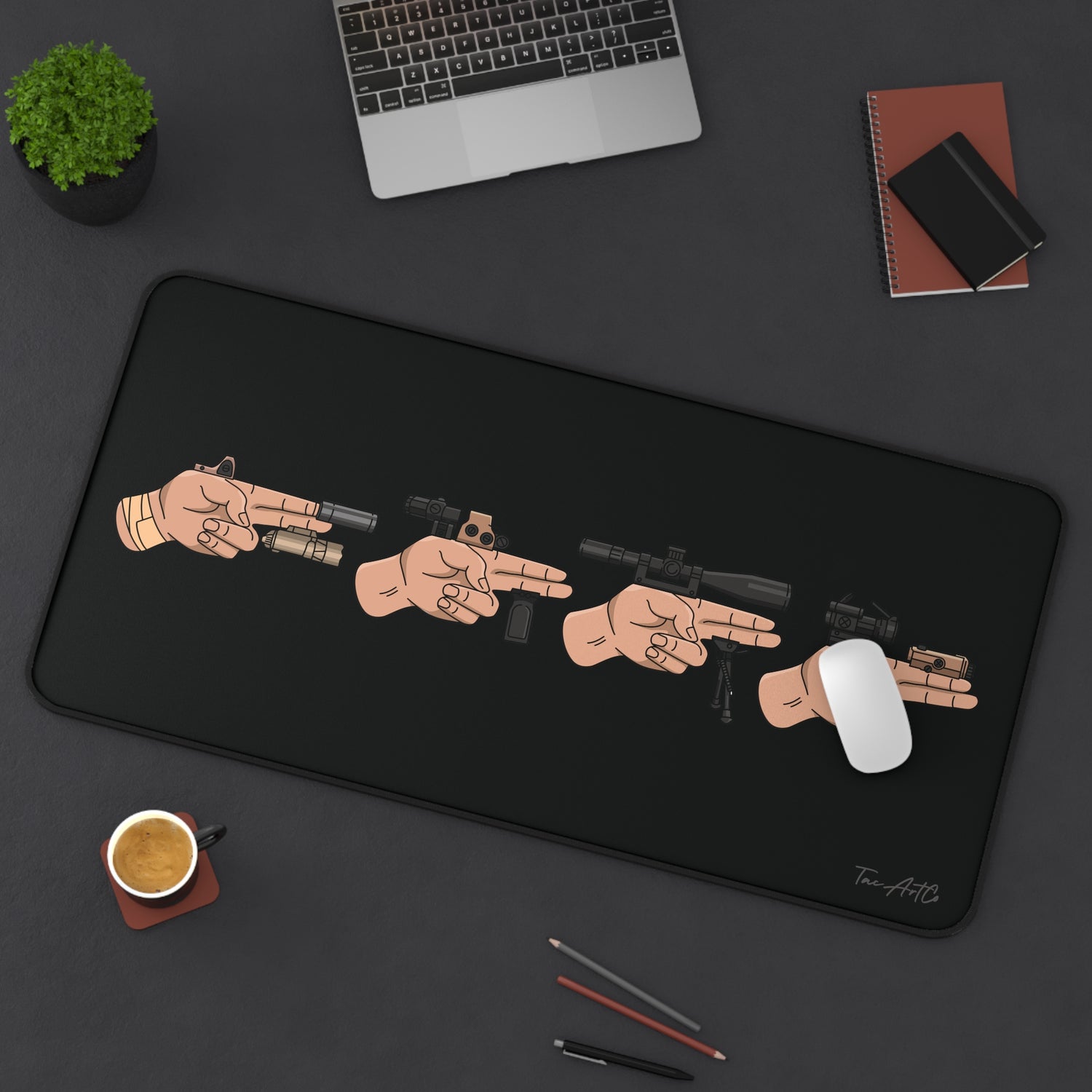 Finger Gun Set - Desk Mat