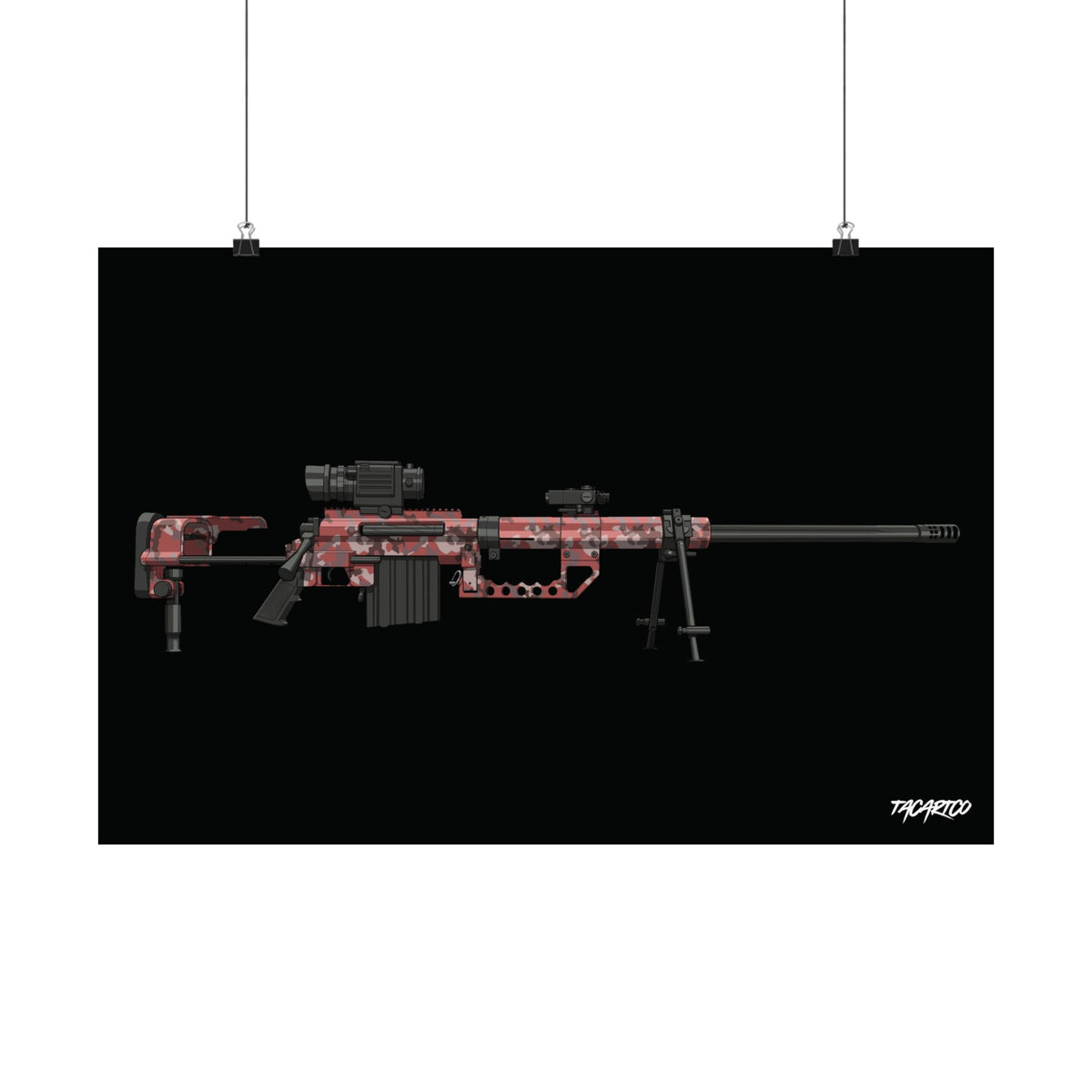 M200 Intervention - Matte Poster (Black Background)
