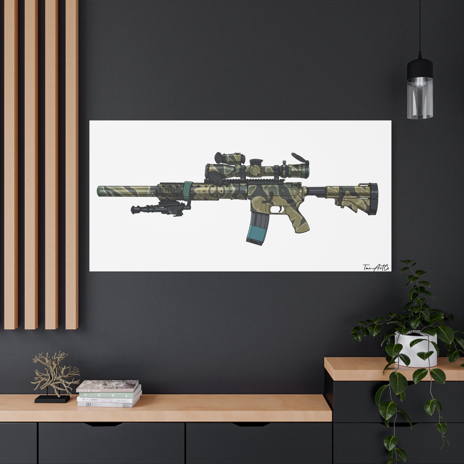 Tiger Stripe AR – Custom Rifle Canvas Print