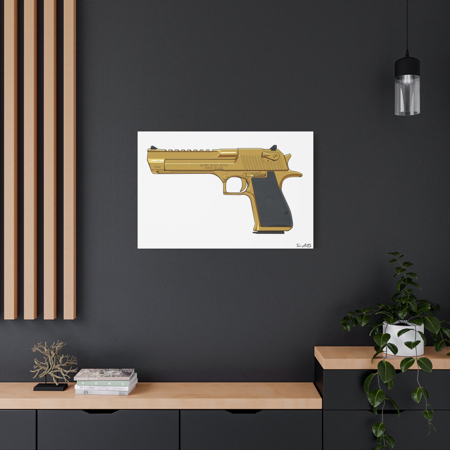 Desert Eagle Gold – Canvas Print