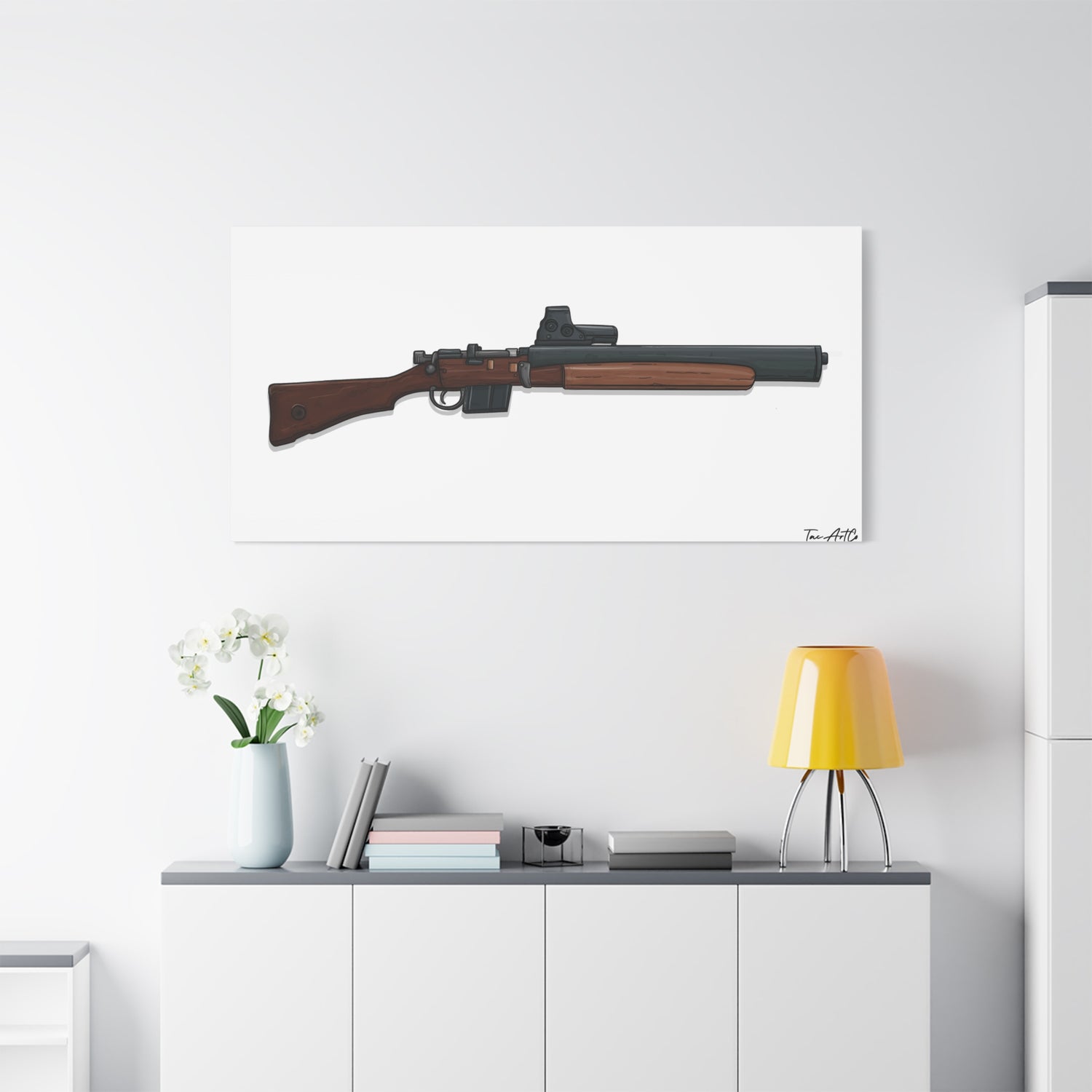 De Lisle Carbine – Suppressed Rifle Canvas Print