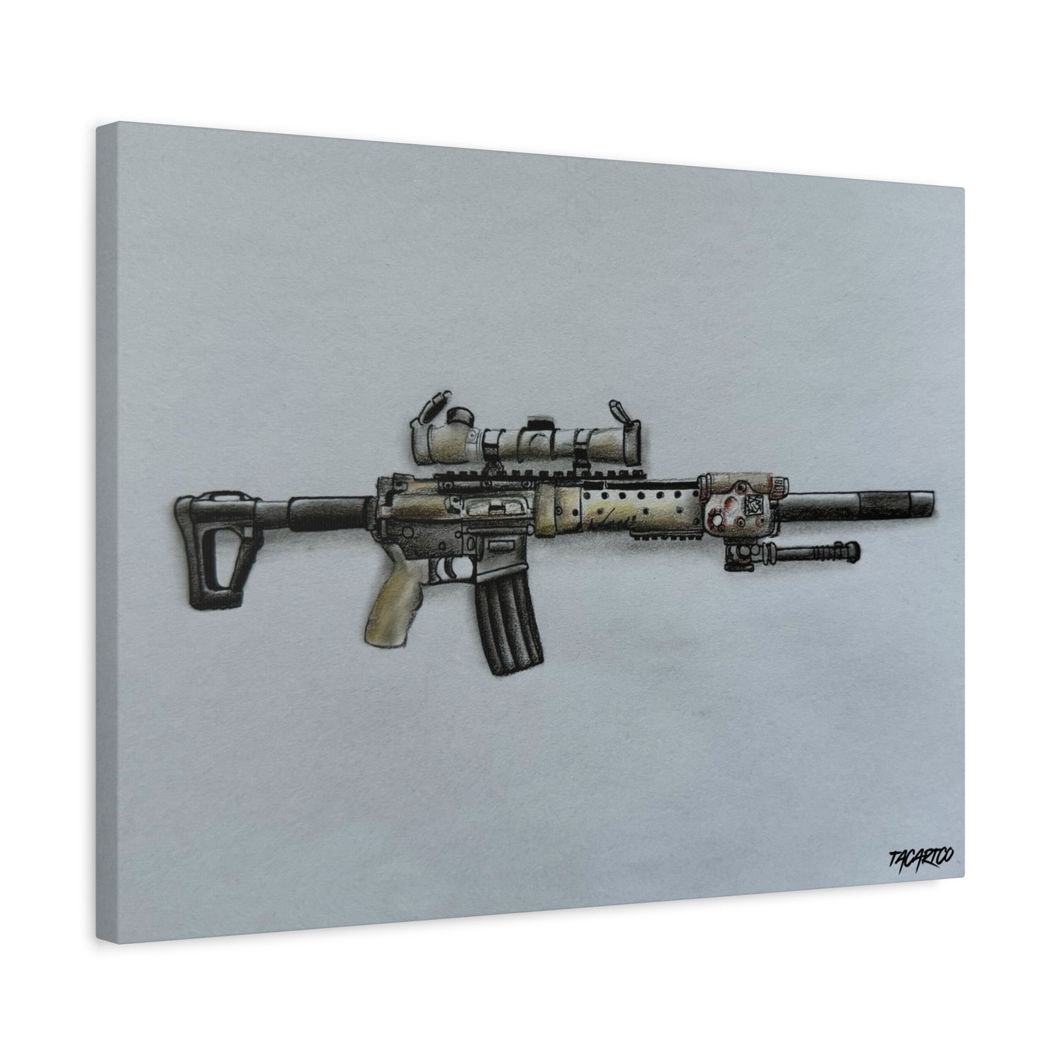 MK12 Mod H – Recce Rifle Canvas Print