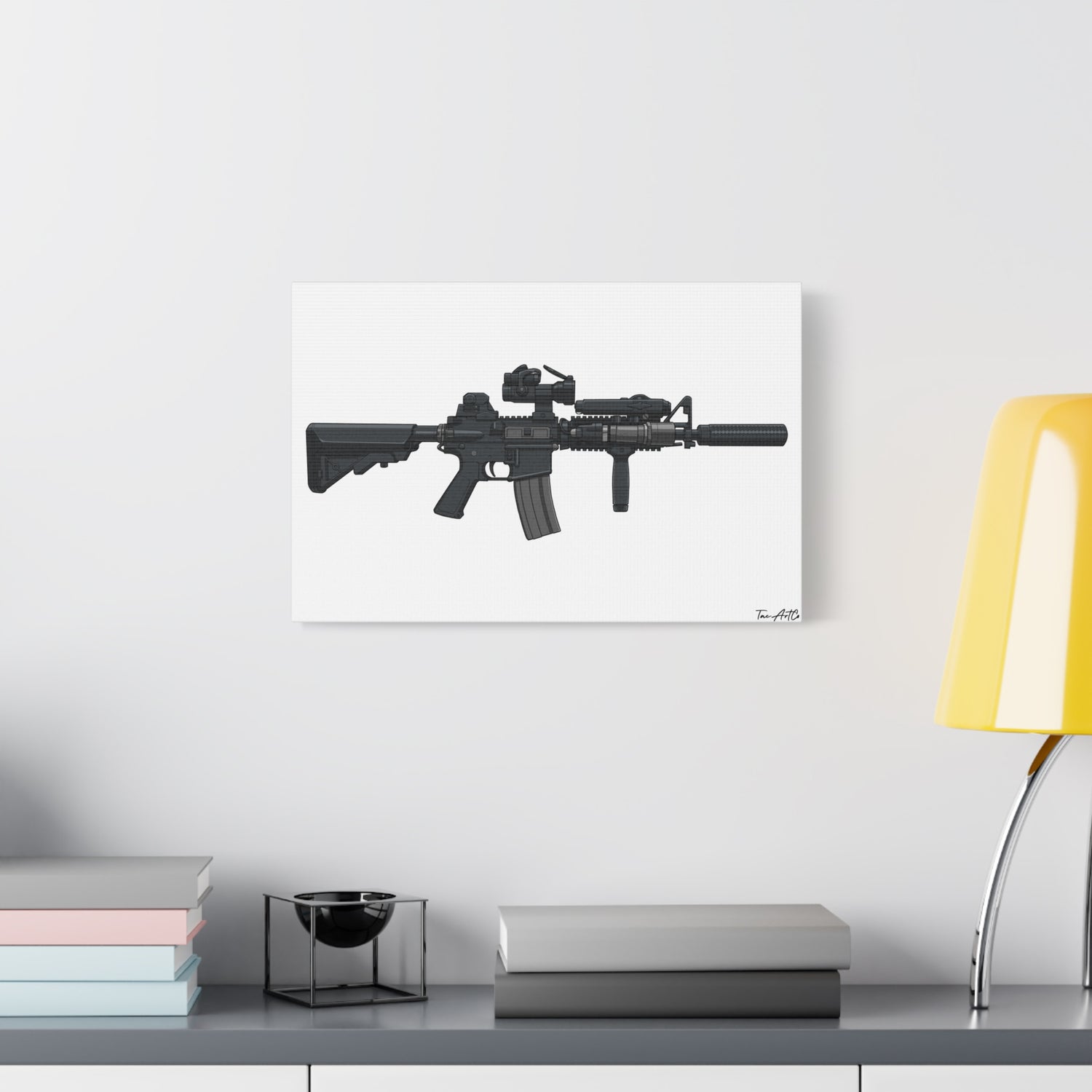 MK18 Mod 0 – CQBR Canvas Print