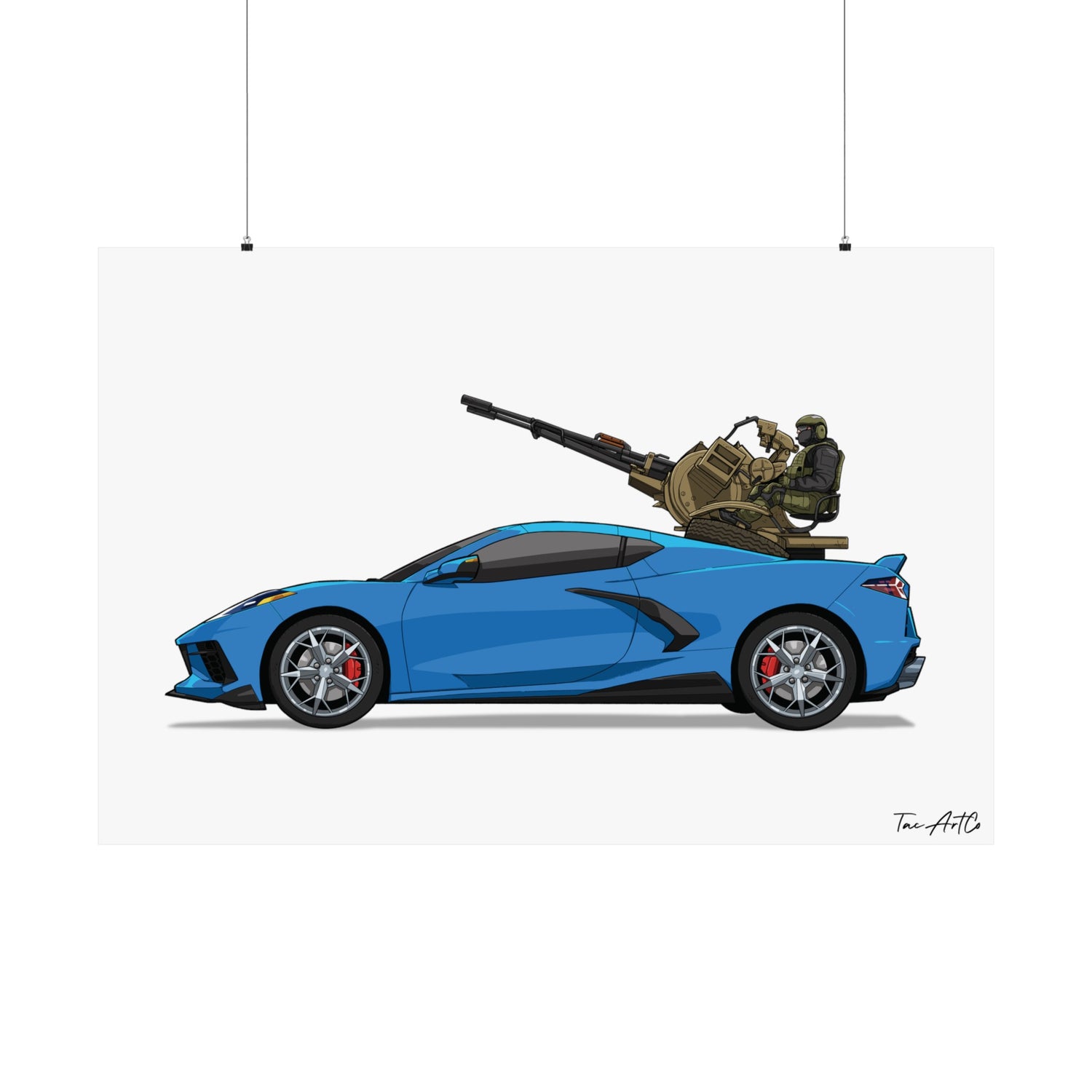 Corvette Technical - Matte Poster