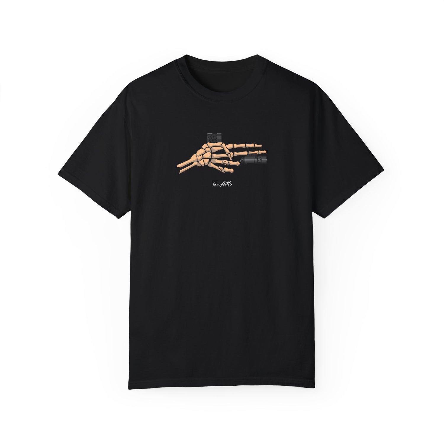 Skeleton Finger Gun - Comfort Color 1717 Tee