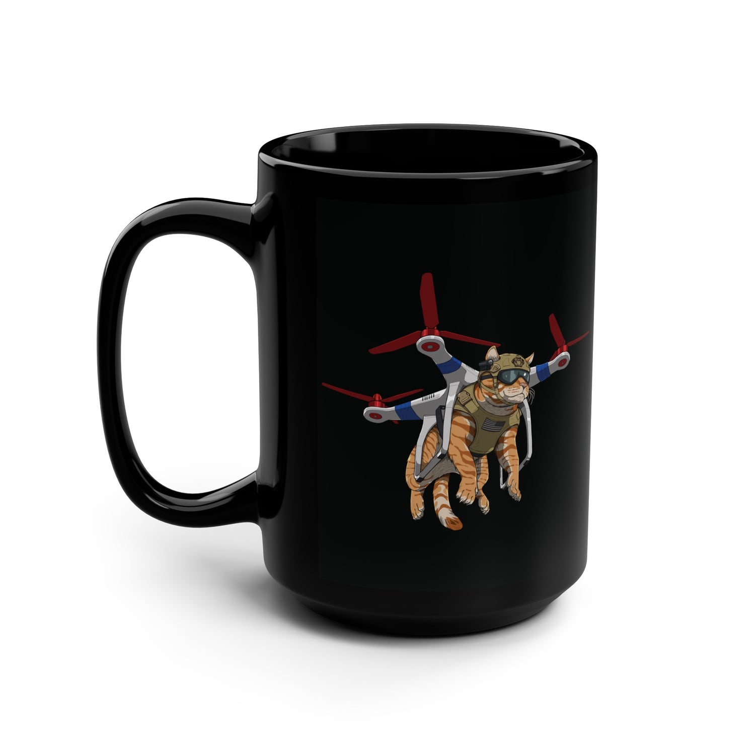 Drone Cat - 15oz Mug