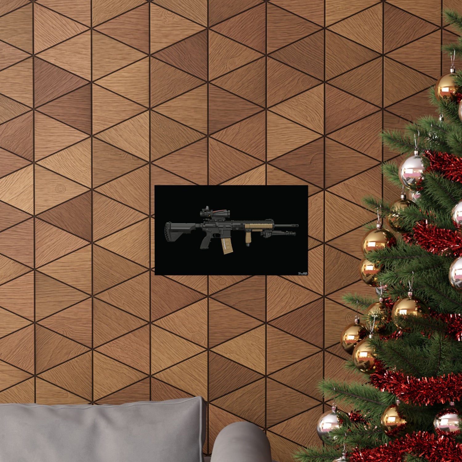 M27 IAR - Matte Poster (Black Background)