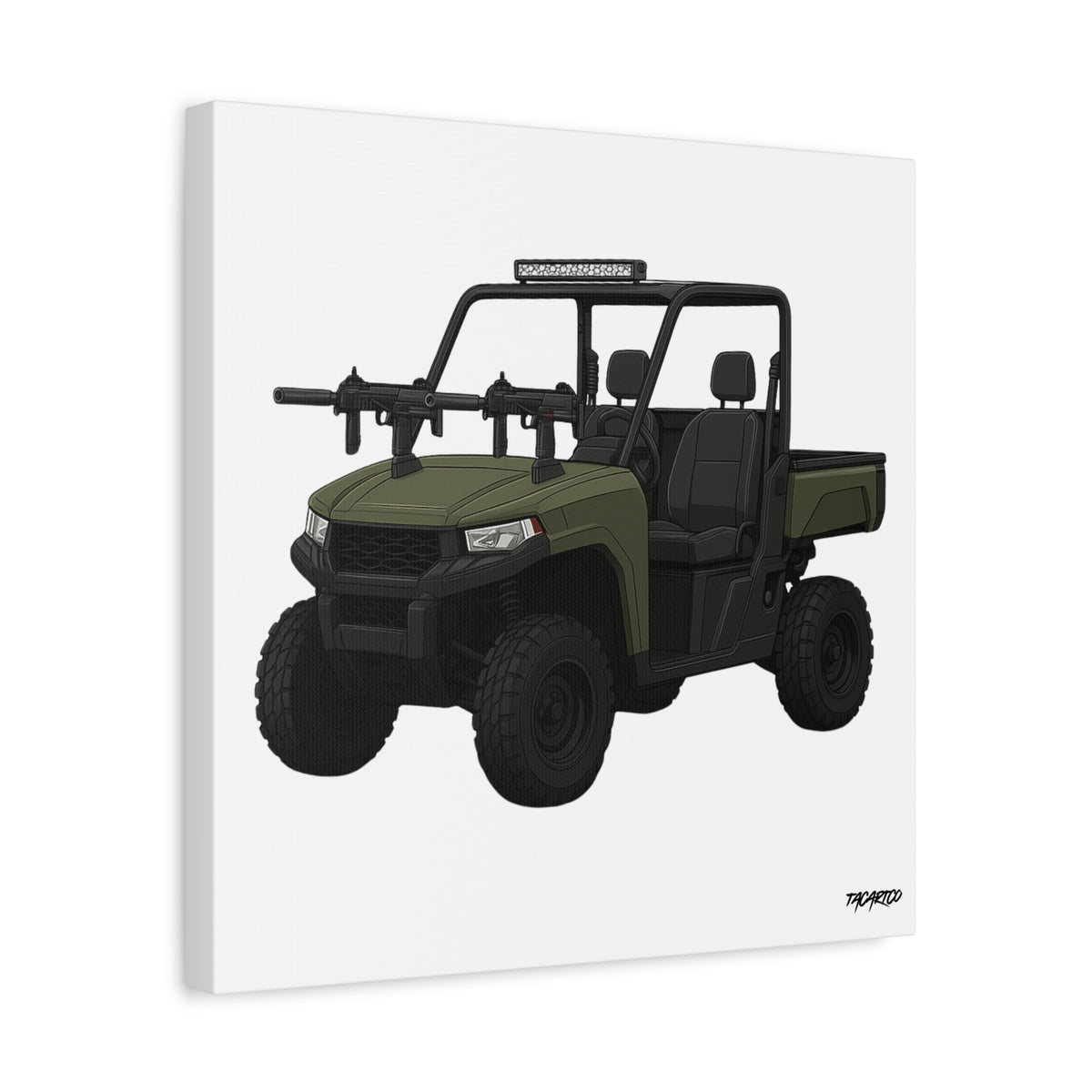 UTV Technical - Canvas Print (White Background)