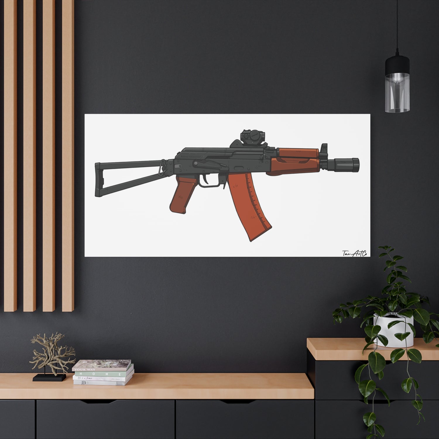 AKS-74U Krinkov – Shorty AK Rifle Canvas Print