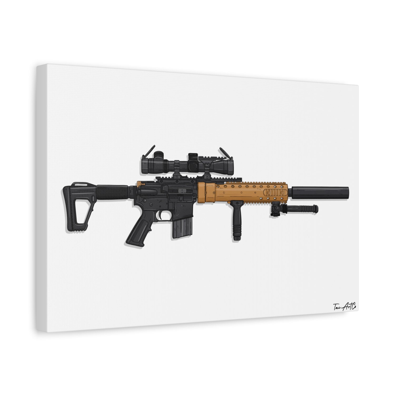 MK12 Mod H – Recce Rifle Canvas Print