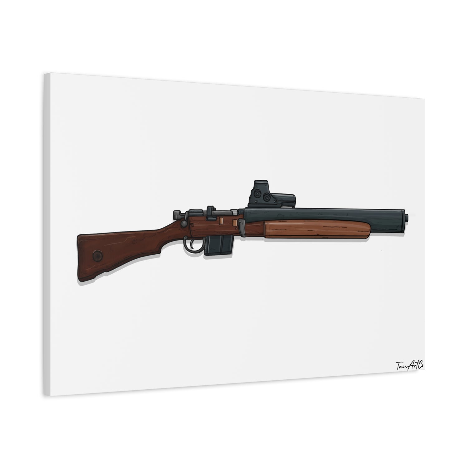 De Lisle Carbine – Suppressed Rifle Canvas Print