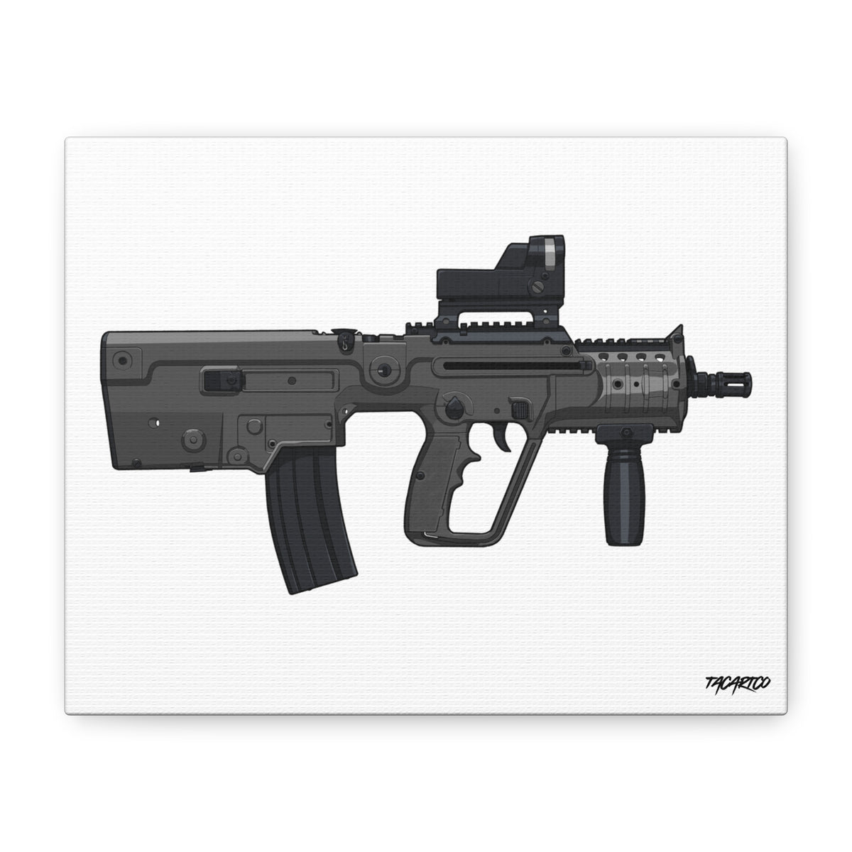 IWI X95 - Canvas Print (White Background)