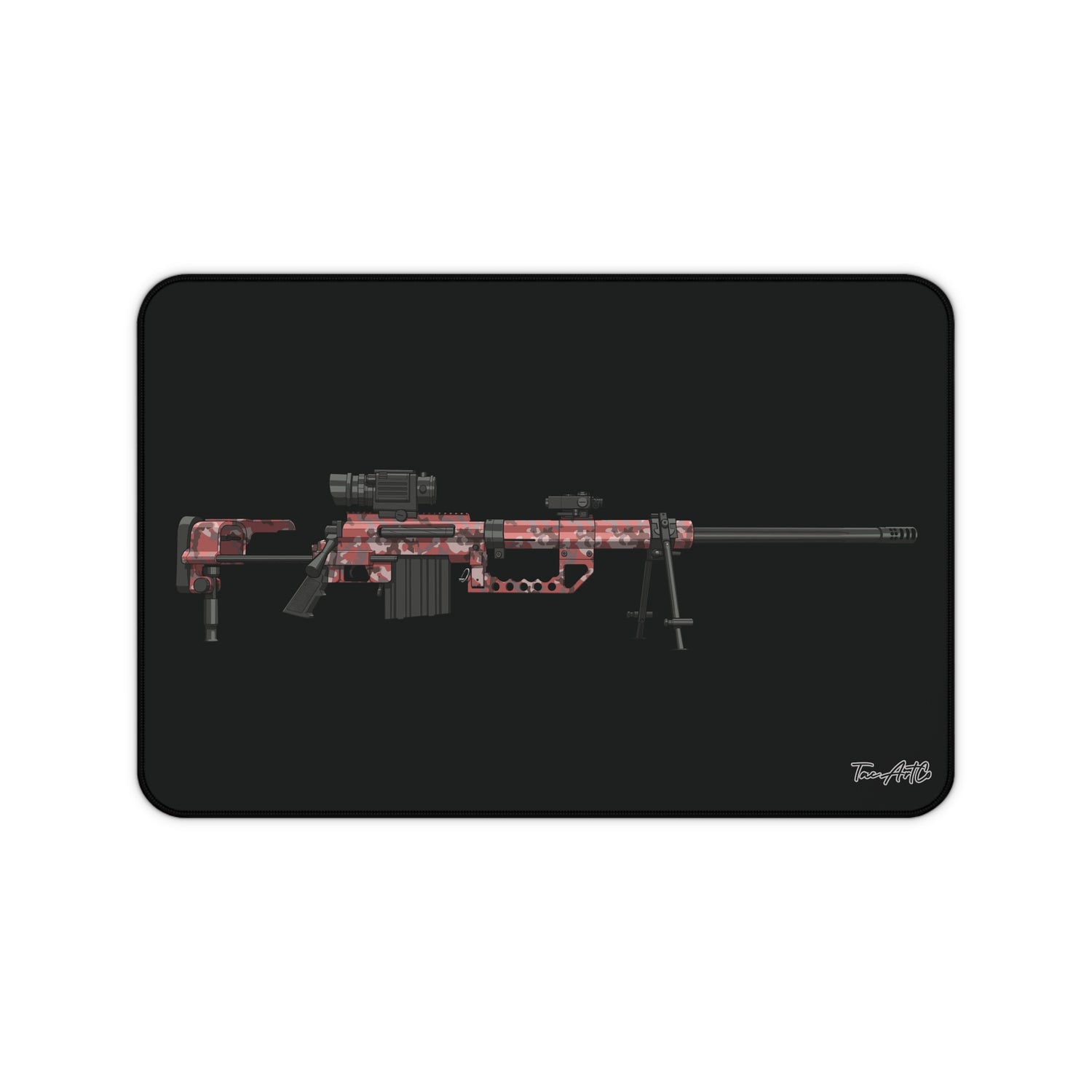 M200 Intervention Red Digital Camo - Desk Mat