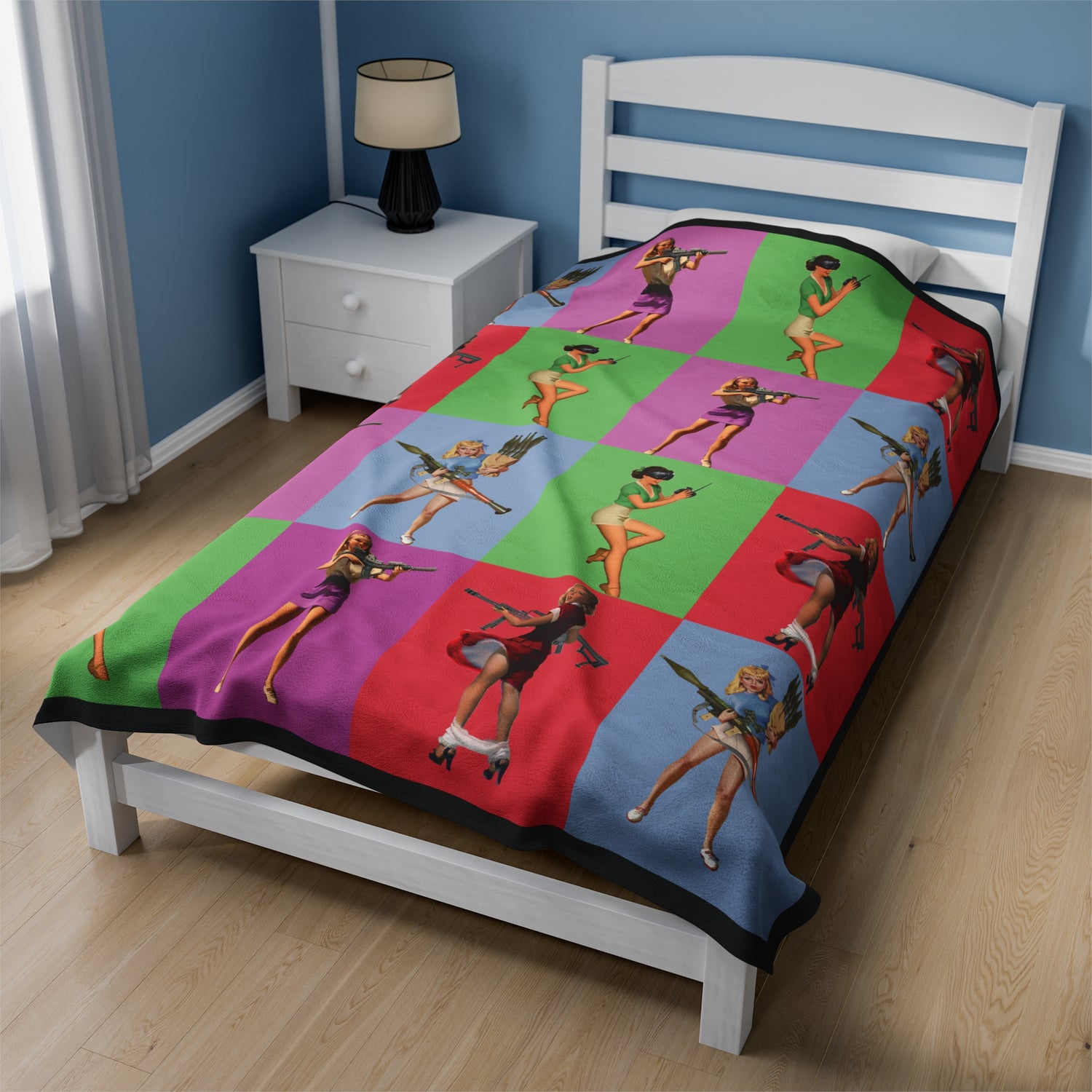 Pinup Girls v2 - Velveteen Plush Blanket