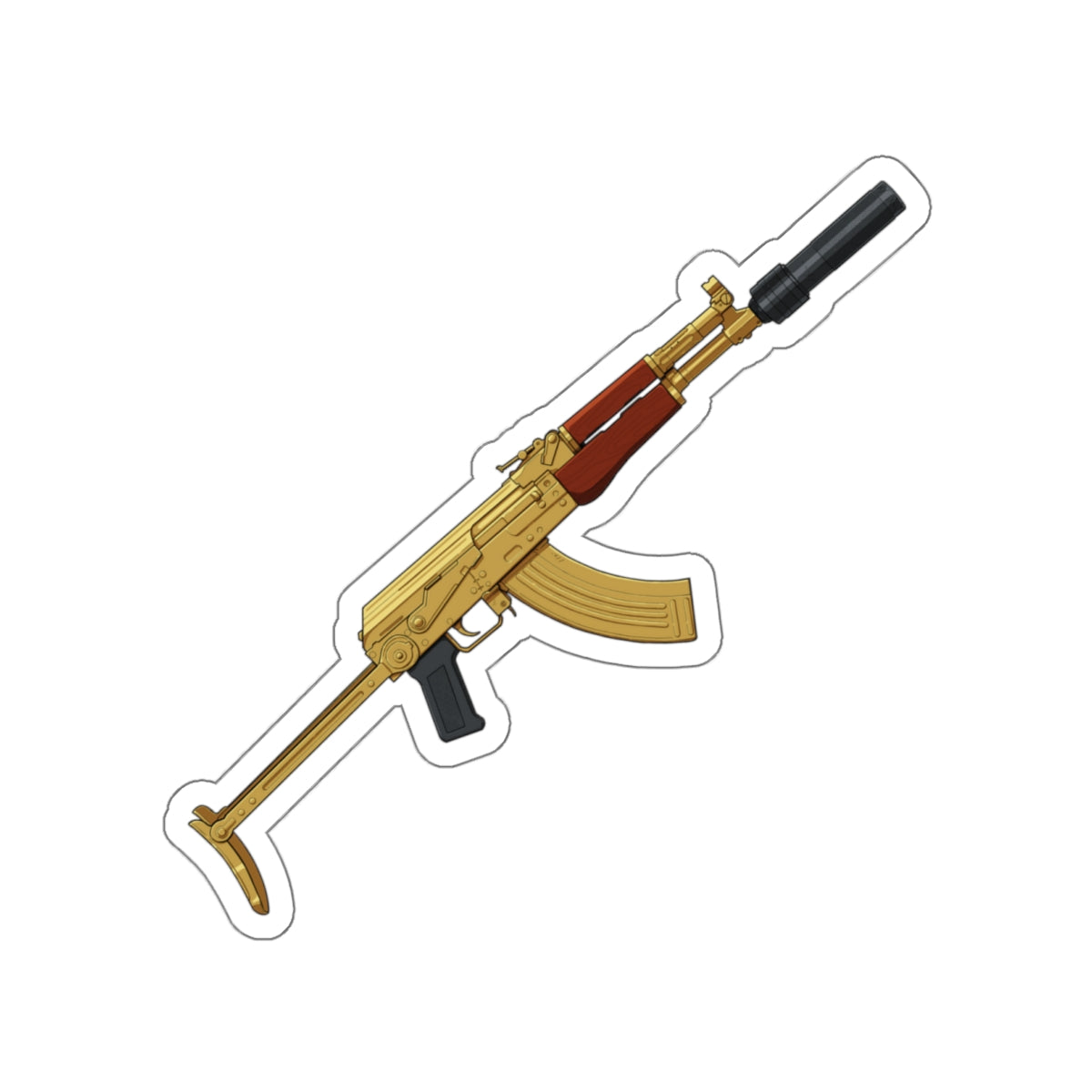 Gold AK - Sticker