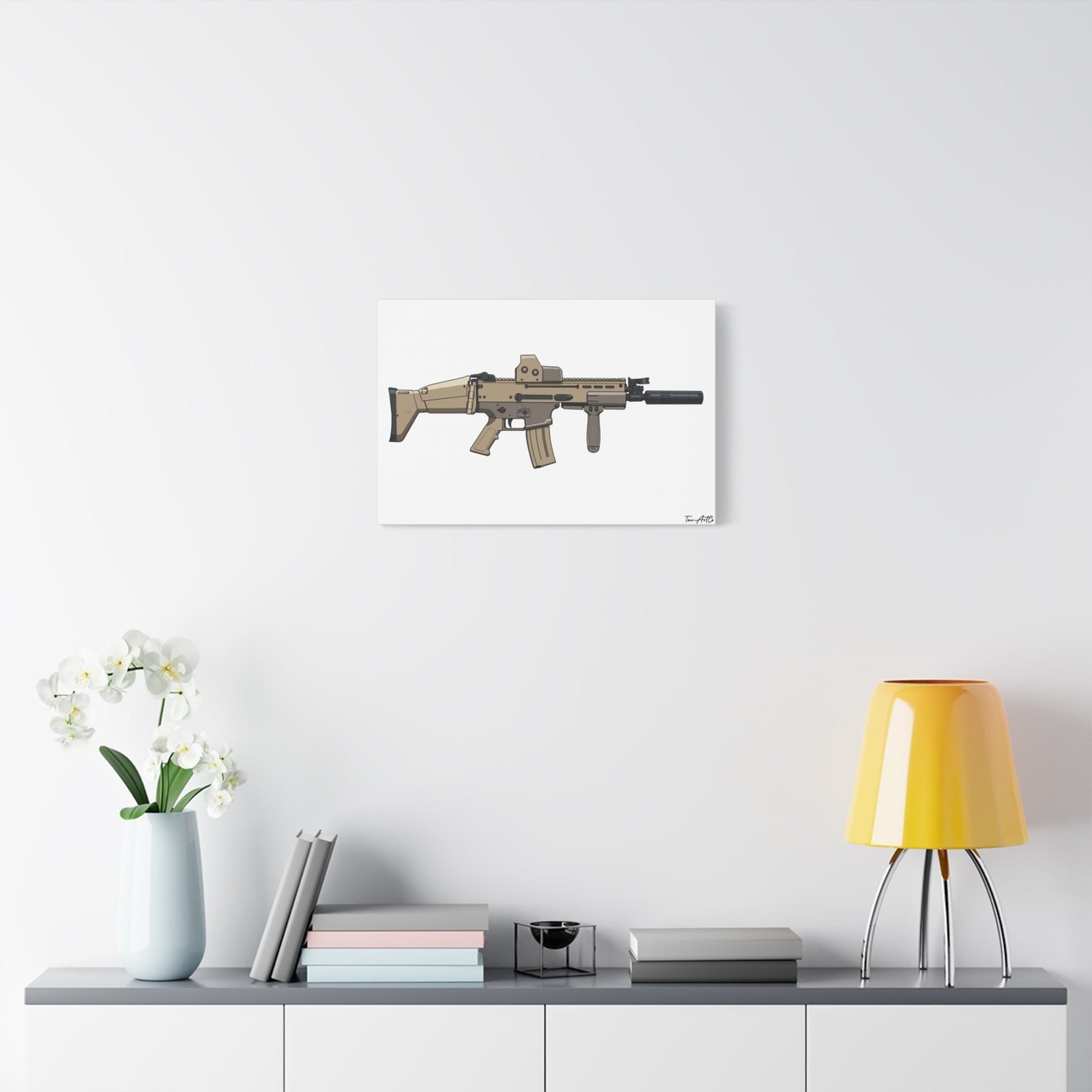 FN SCAR-L Short Barrel – Canvas Print