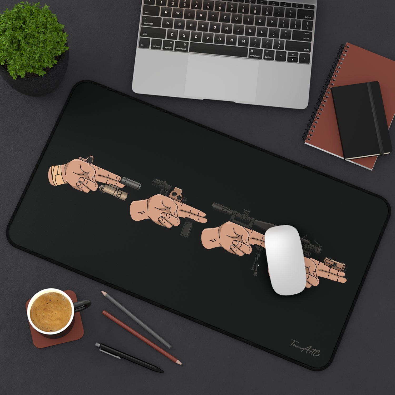 Finger Gun Set - Desk Mat