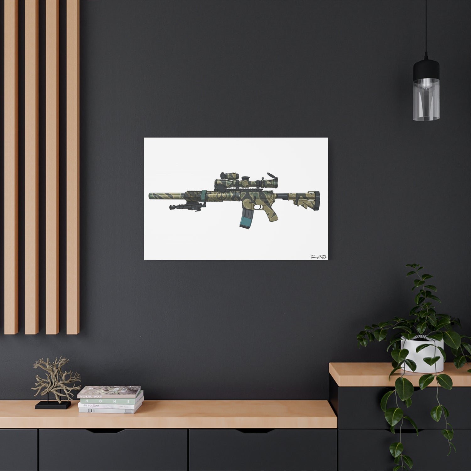 Tiger Stripe AR – Custom Rifle Canvas Print