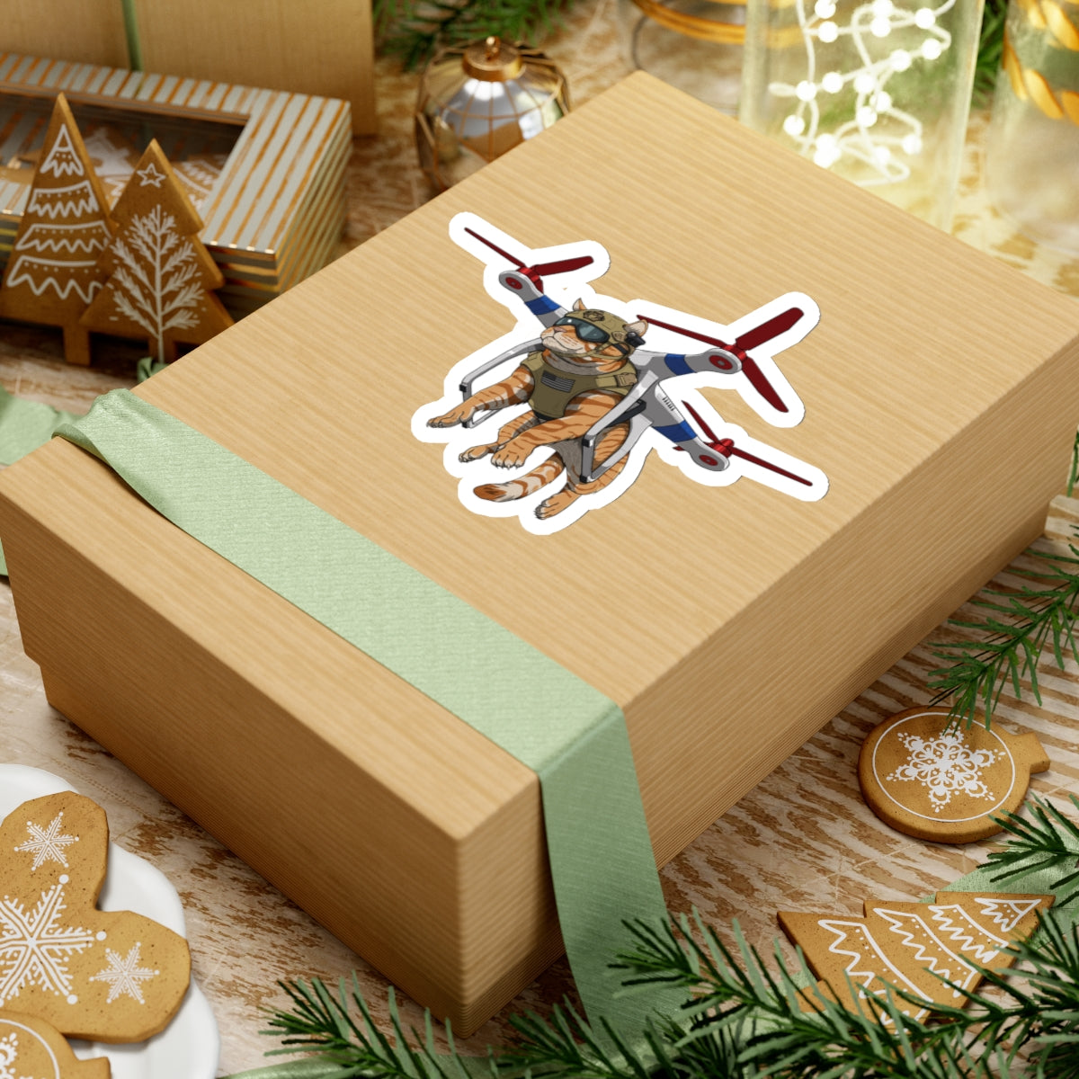 Drone Attack Cat - Sticker