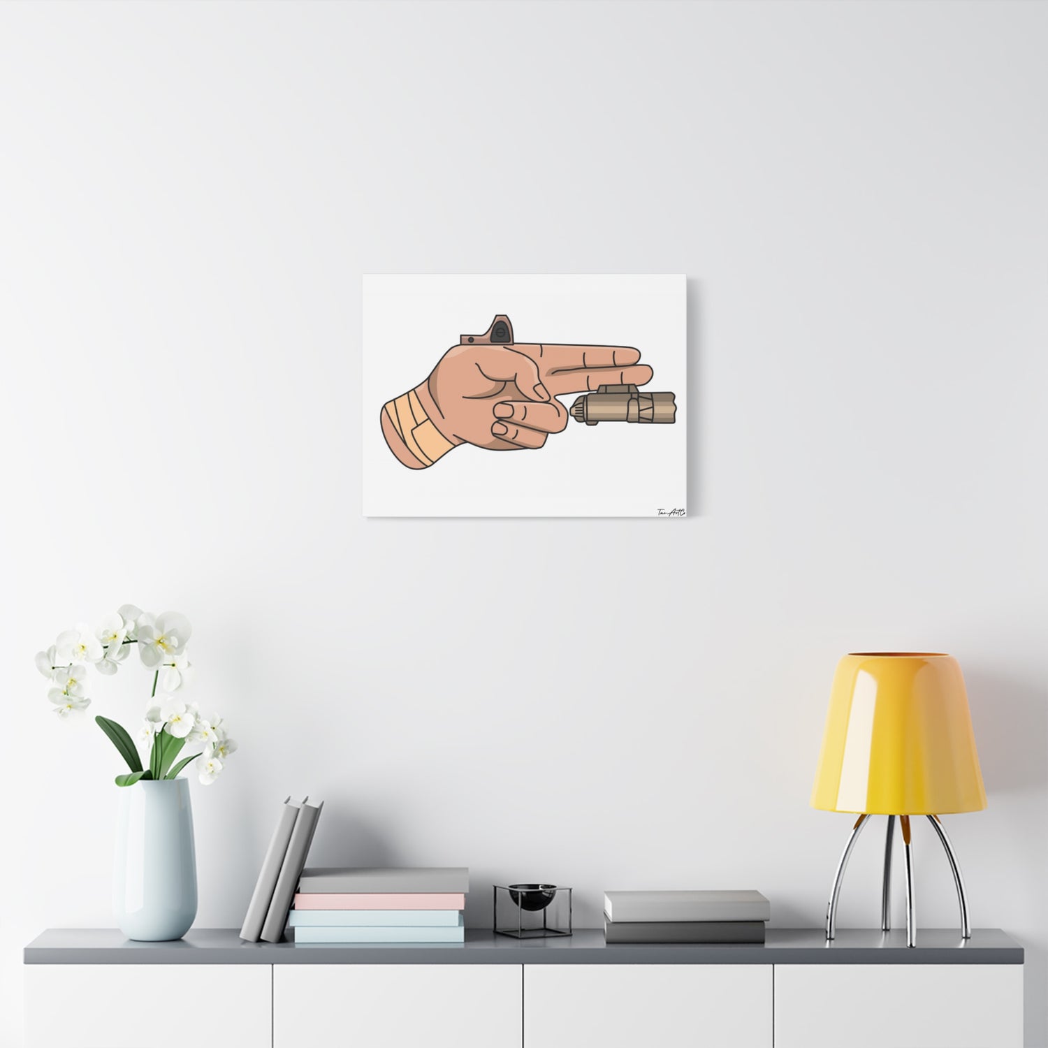 Finger Gun v1 - Canvas Print