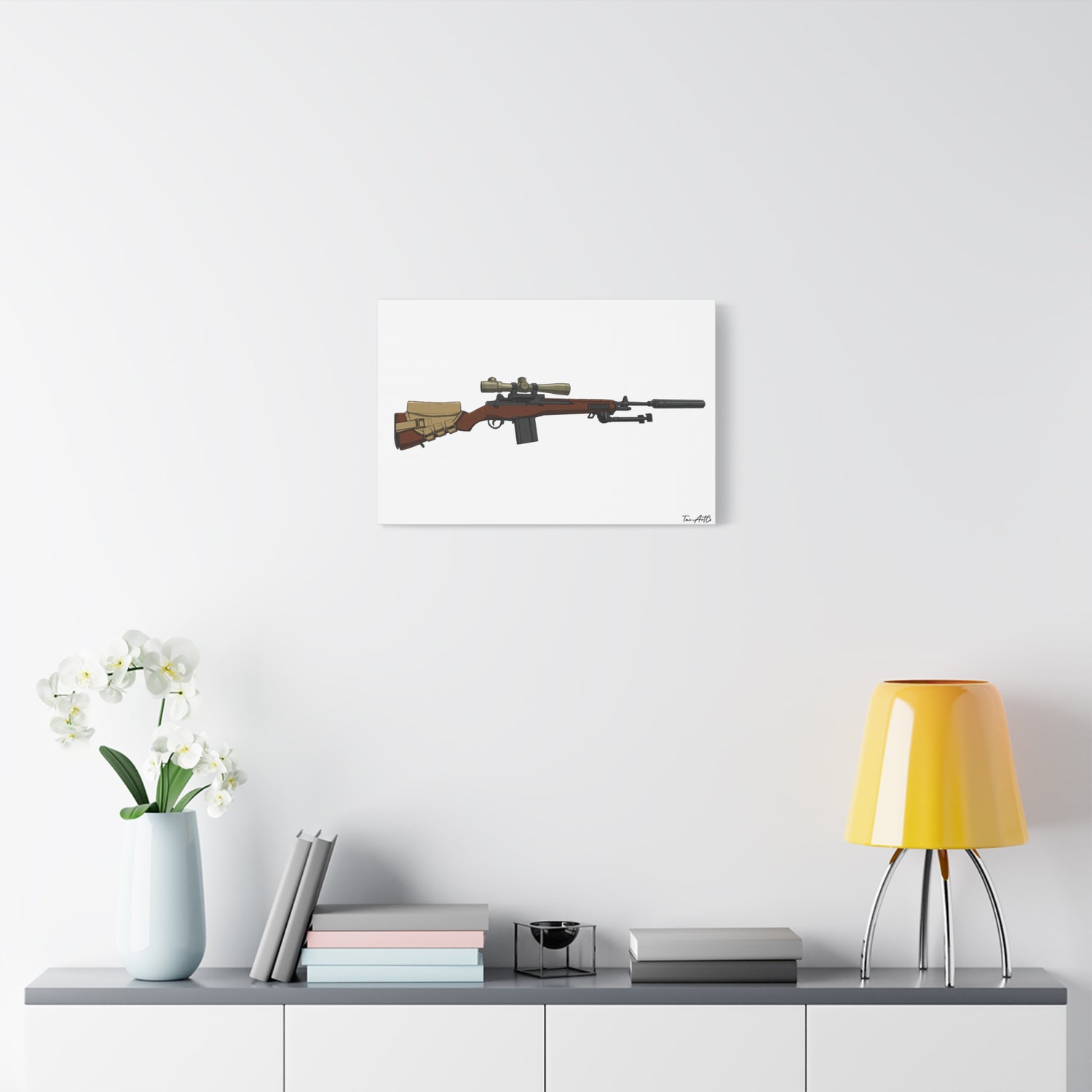 Classic M14 Rifle – Canvas Print