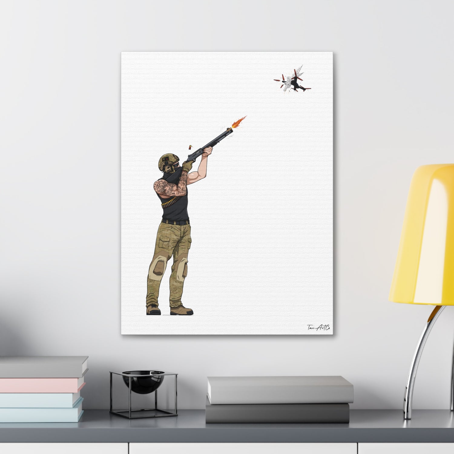 Drone Skeet Shooting - Canvas Print