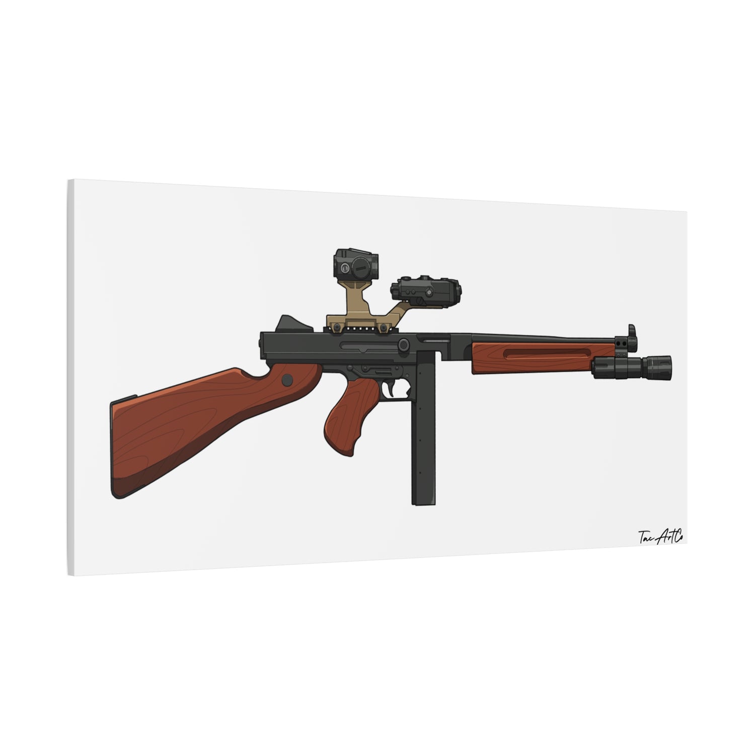Tacticool Tommy – Modern Thompson Canvas Print