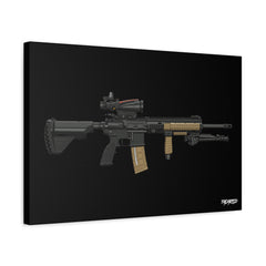M27 IAR - Canvas Print (Black Background) — product view
