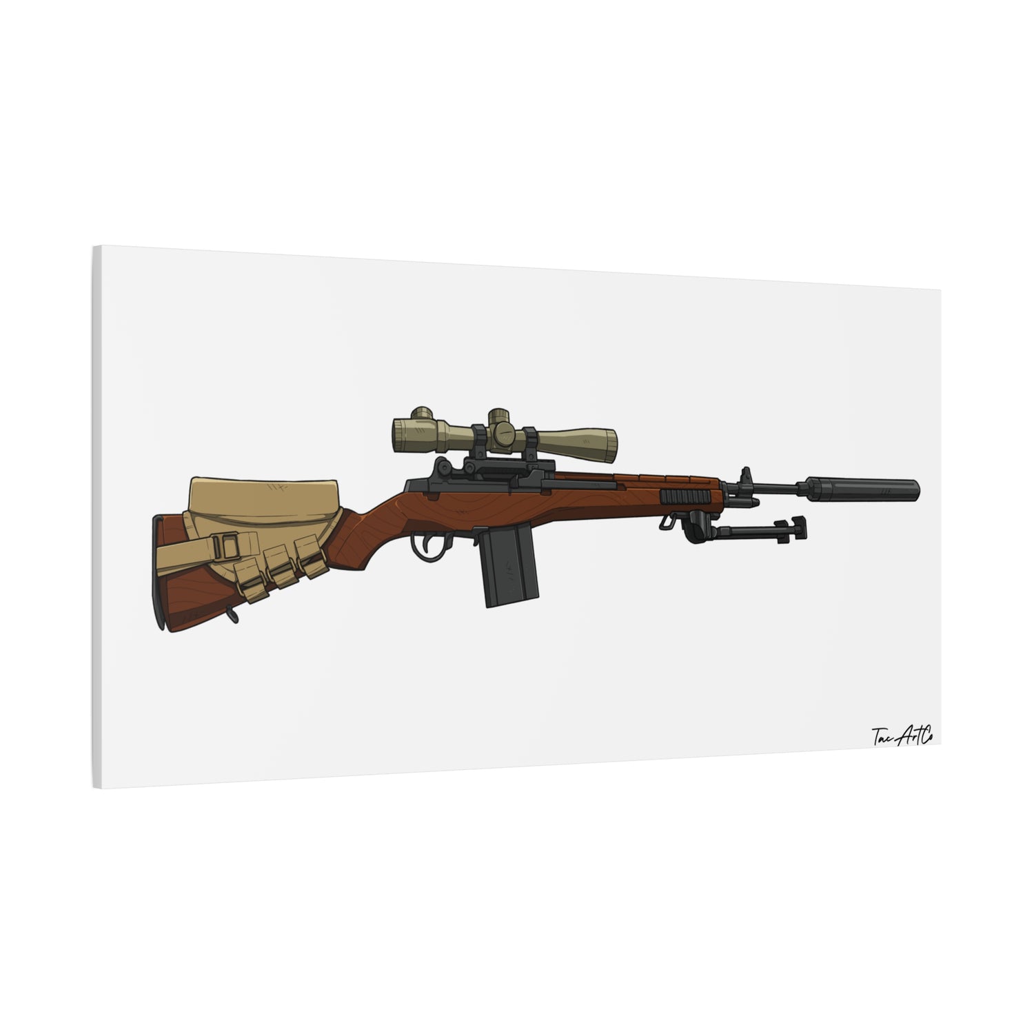 Classic M14 Rifle – Canvas Print