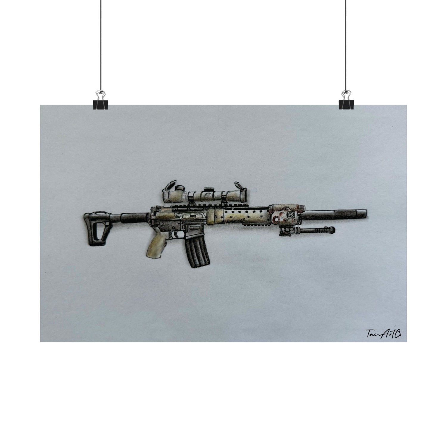 MK12 Mod H Sketch - Matte Poster