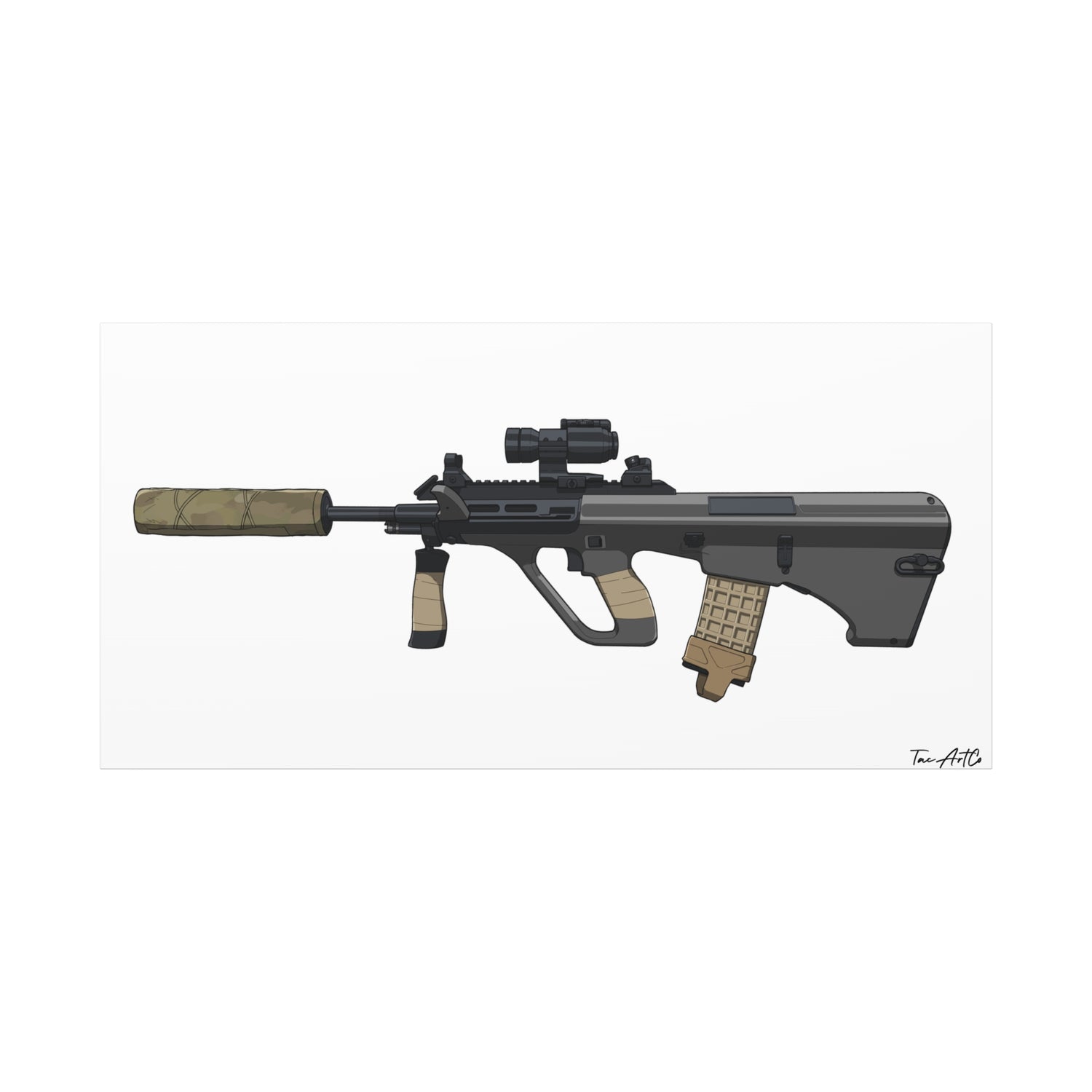Steyr AUG – Bullpup Rifle Canvas Print