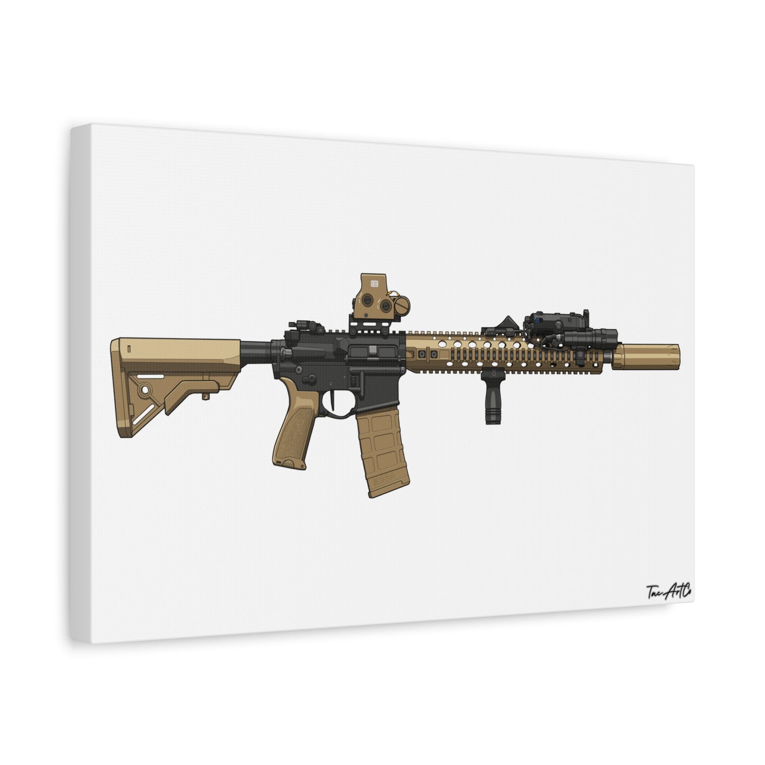 M4A1 Block II - Canvas Print
