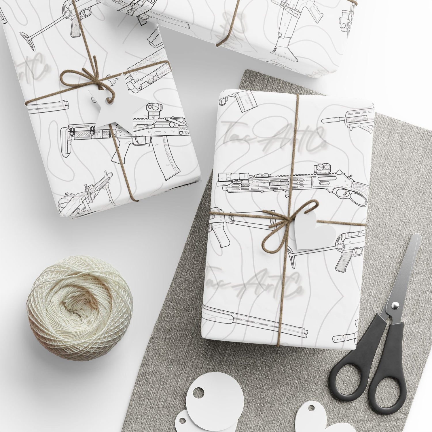 Assorted Line Art - Wrapping Papers