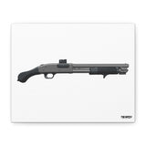 Shorty Mossberg 590A1 - Canvas Print (White Background)