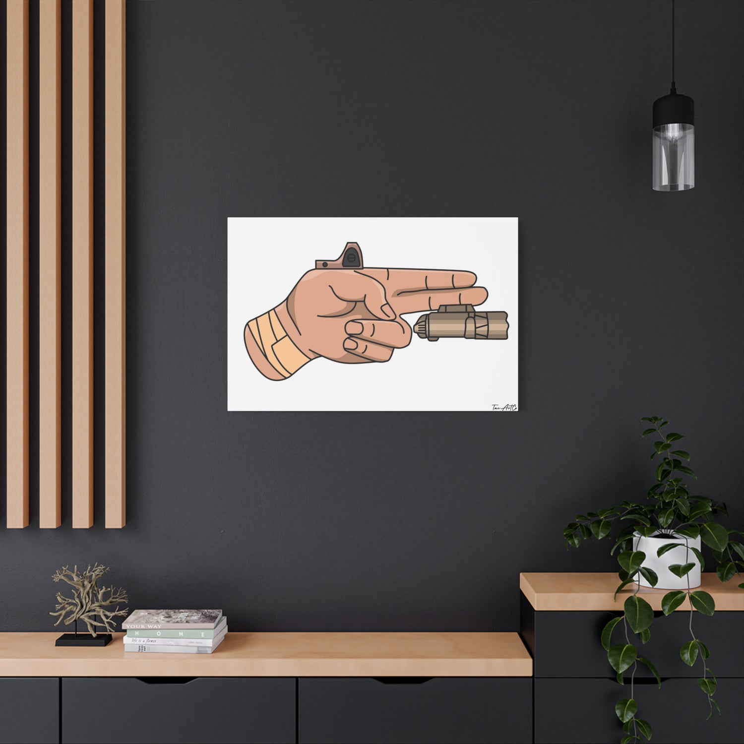 Finger Gun v1 - Canvas Print