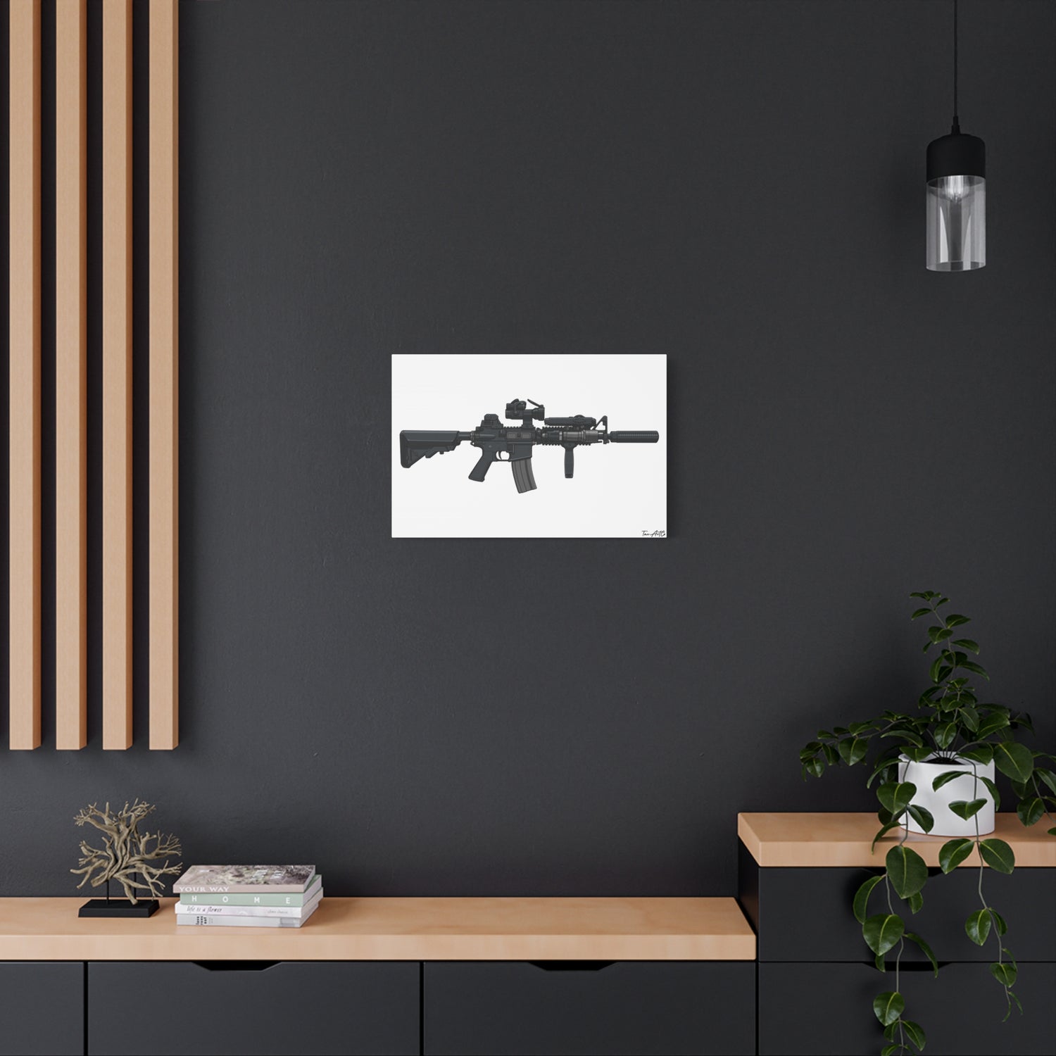 MK18 Mod 0 – CQBR Canvas Print